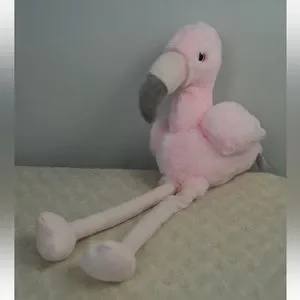 hugfun Toys Hugfun Pink Flamingo Plush Stuffed Animal Toy Gray Tropical Bird Long Legs Lovey Poshmark